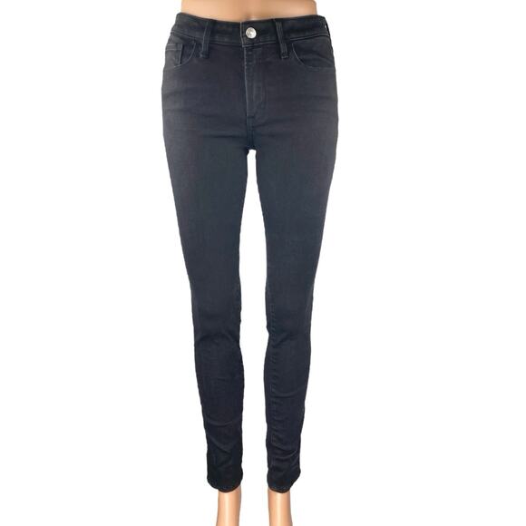 Abercrombie & Fitch Womens Black High Rise Super Skinny Denim Jeans Pants Size 4 - Picture 1 of 5
